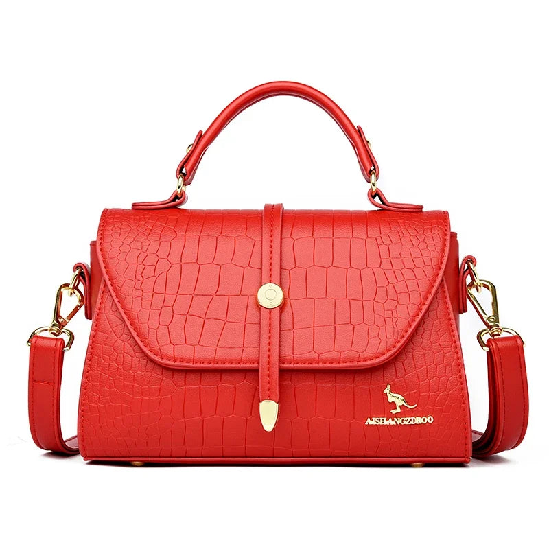 Premium Leather Crossbody Bags for Women Female Shoulder Messenger Bags Luxury Designer Handbags and Purses