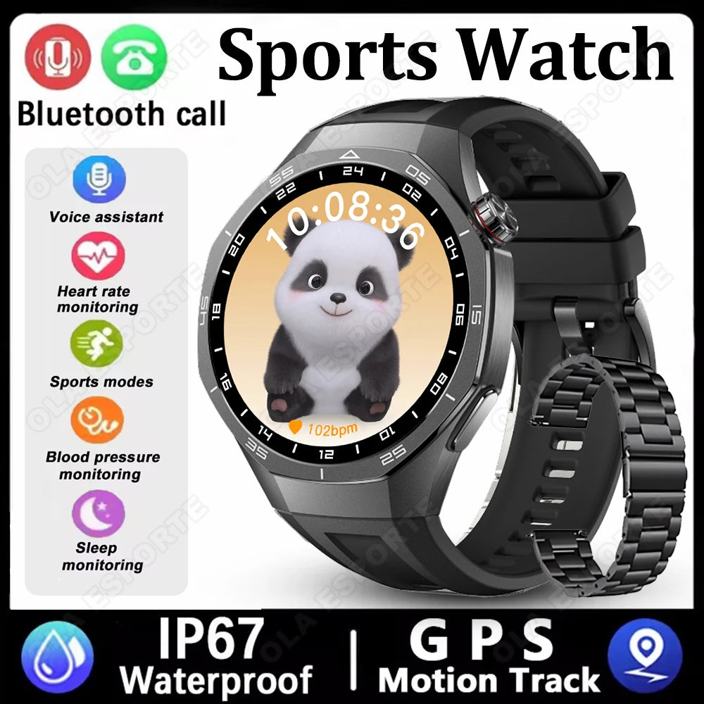 Smart Watches For Men Women 1.5" 360*360 HD Screen 330mAh Battery Heart Rate Sleep Health Bluetooth Call Watches For Man HT30