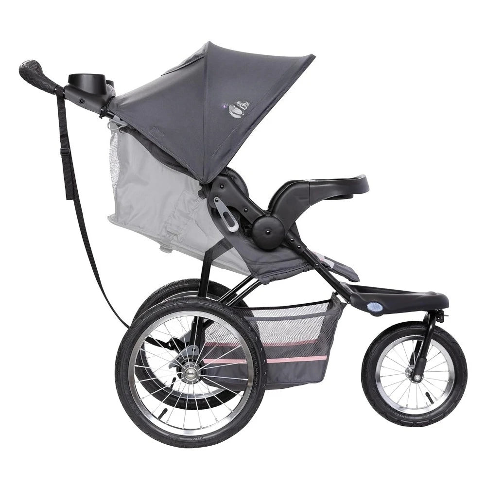 New upgrade HOME-Expedition Jogger Travel System with EZ-Lift™ Infant Car Seat, Dash Pink Fully upgraded