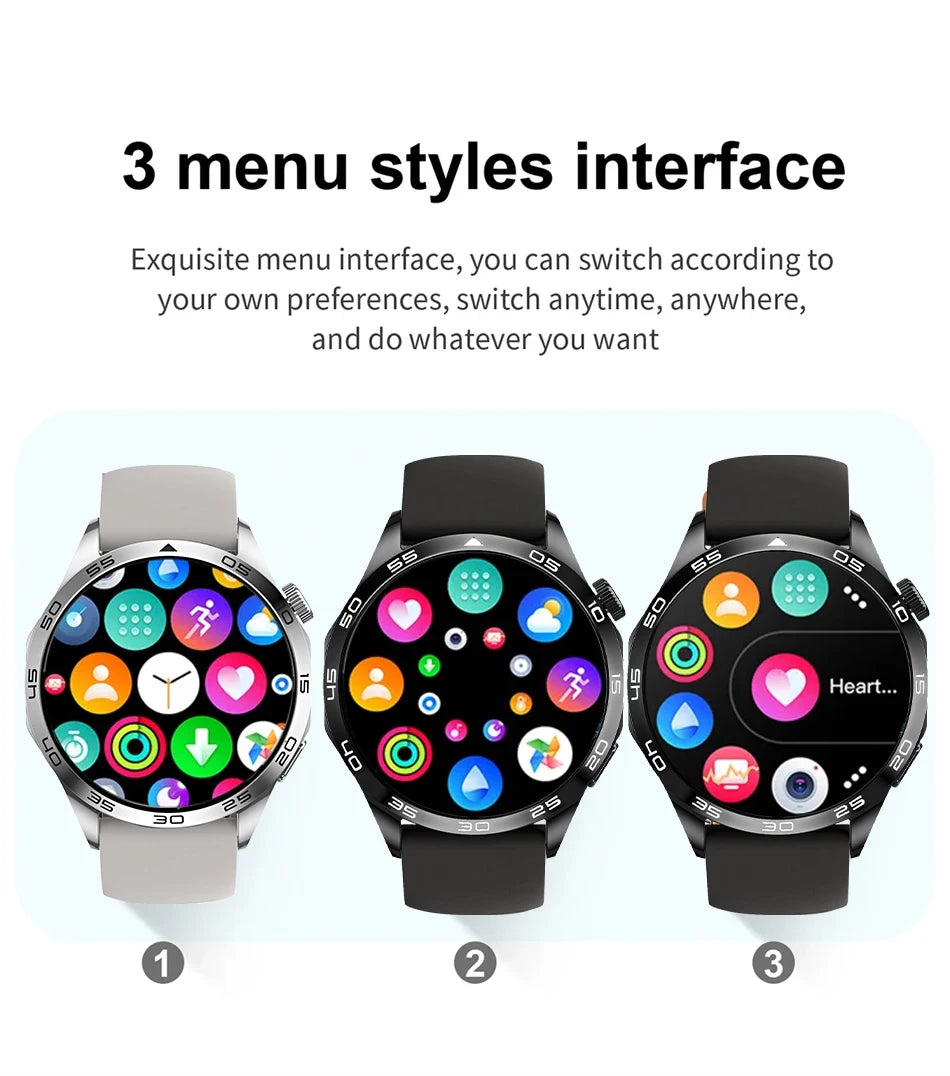 2024 New For Huawei Smart Watch Men Watch 4 Pro+ 1.50 Inch HD Screen Bluetooth Call Health Monitoring Smartwatch New Watch GT4