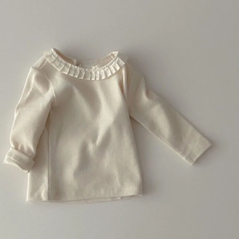 Korean Style Newborn Baby Girls T-shirt Cotton Long Sleeve Spring Autumn Baby Girls Clothes Toddler Baby Girl T-shirt Tops