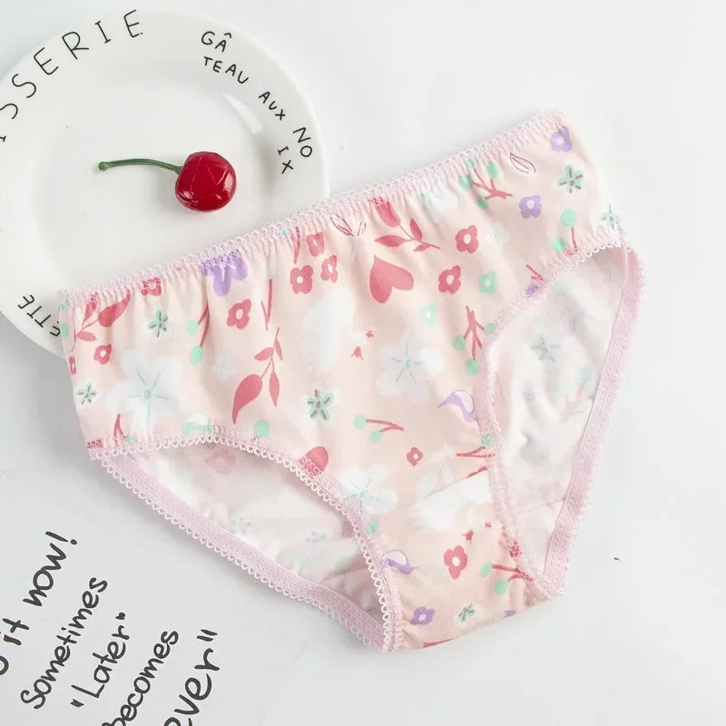 24pieces/Lot 100% Cotton Girls Underwear Chirdren Briefs Girls Panties  Kids Underwear2-12Years