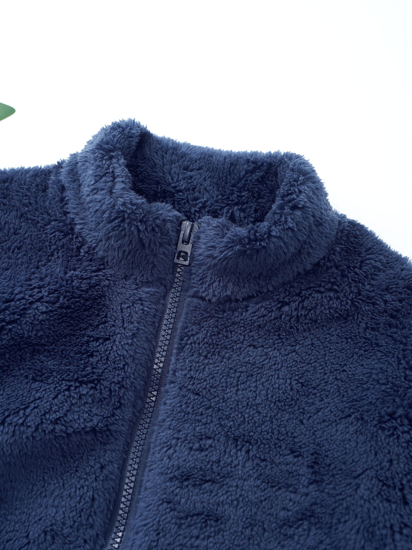 Girls Boys Warm Fleece Jacket Coat Full-Zip Turtleneck Tops with Pocket Fall Winter Outerwear for 2 Years-12 Years