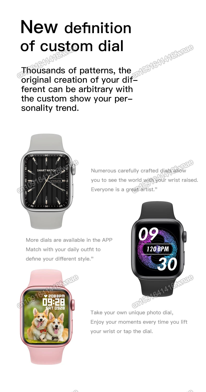 For Apple Watch Series 10 New GPS Smart Watch Men Always On Display Bluetooth Call Game Wireless Charging Women Sport Smartwatch