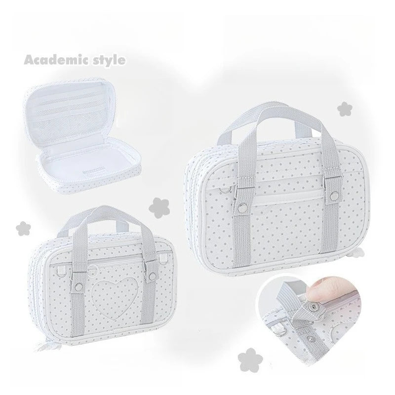 New Arrivals Large Capacity Makeup Bags  Academic Style Cosmetic Bag Multifunctional Fabric Storage Bag for Women Wholesales