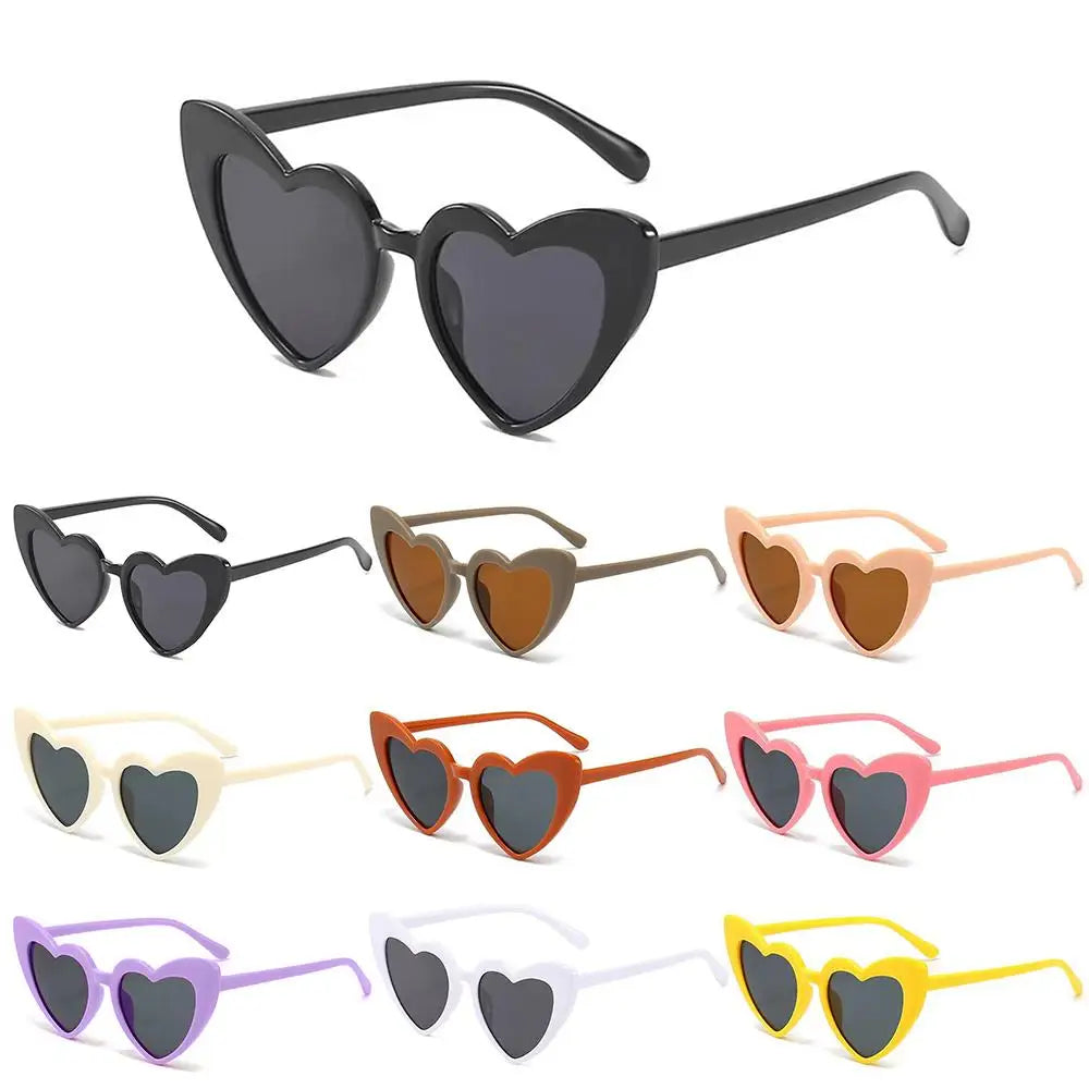 Cute Pink Heart-Shaped Kids Sunglasses Glasses Heart Sunglasses Toddler Sunglasses