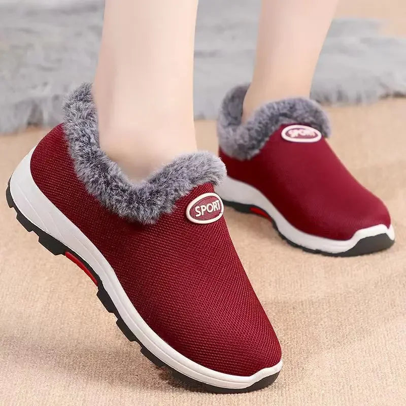 Waterproof Winter Boots for Women 2026 New Plush Snow Boots Women Ankle Boots Warm Black Couple Cotton Couples Platform Shoes
