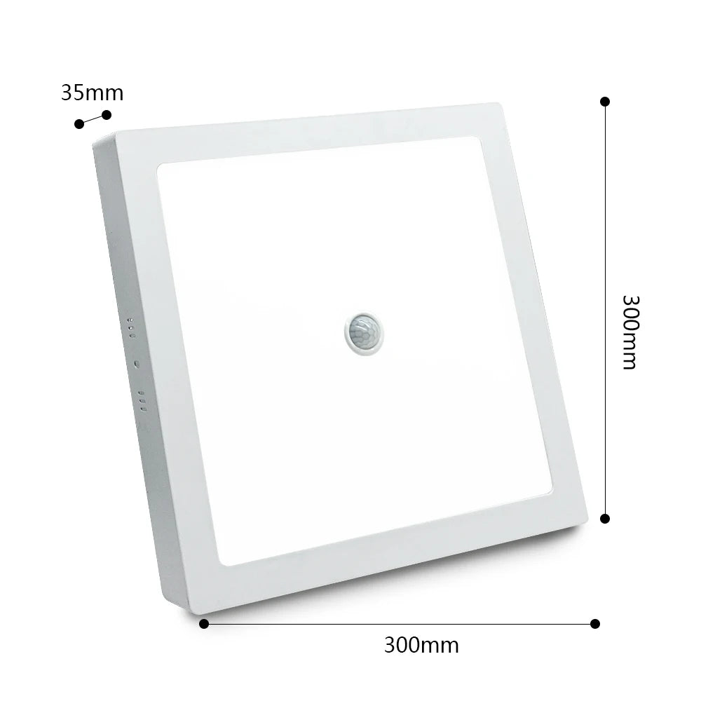 SANDIY Ceiling Lights Motion Sensor LED Panel Lights Smart Ceiling Lamp 6W 12W 24W for Foyer Kitchen Hallway Luminarie AC85-265V