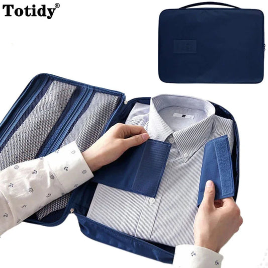 Men's Nylon Luggage Travel Bags For Shirt Lightweight Packing Organizer Garment Packing Cubes Luggage Suitcase Male Bag