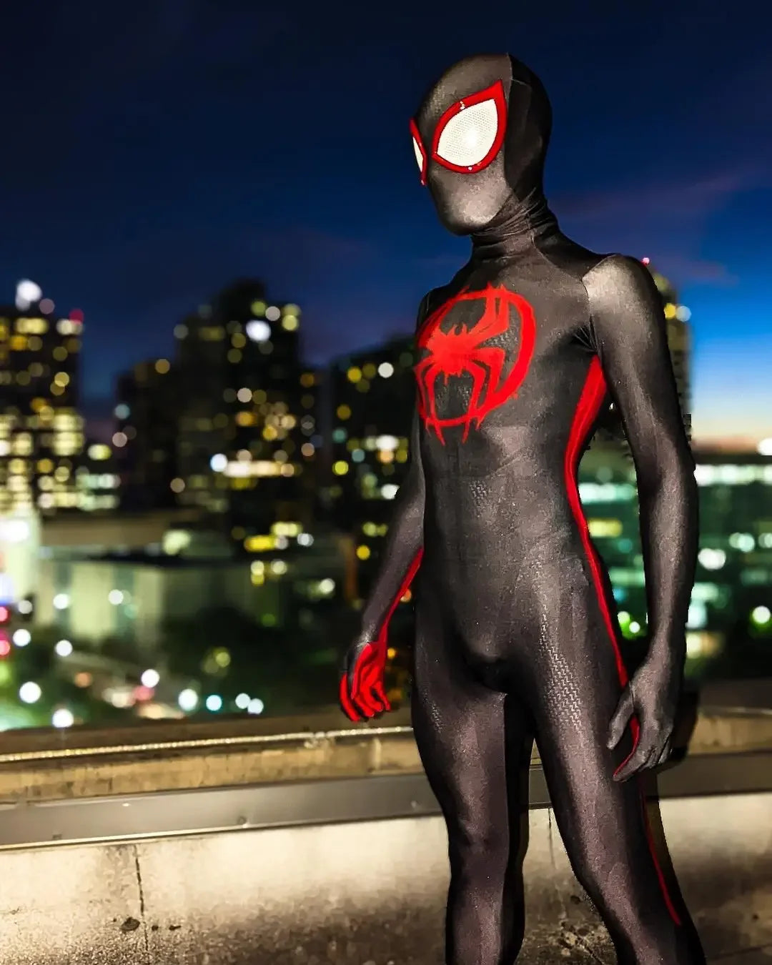 Across the Verse Miles Morales Cosplay Spiderman Spandex Disfraces Para Spidey Boys Bodysuit Zentai Suits Halloween Costume