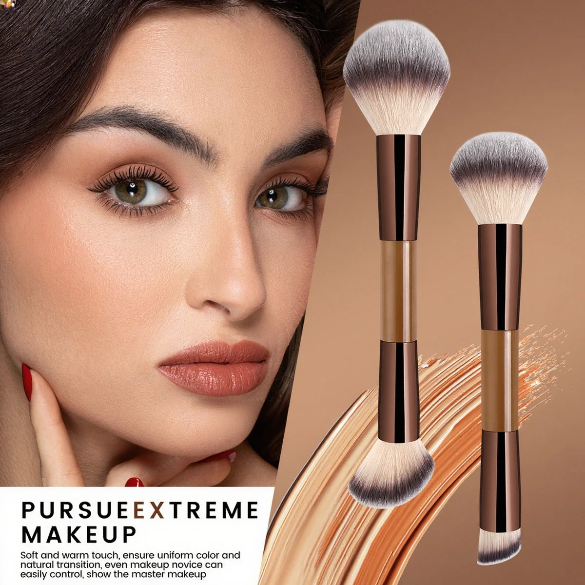 MAANGE 13pcs Makeup Brushes with Storage Bag Foundation Makeup Brush Powder Blusher Brush Eye Makeup Brush Kabuki Makeup Brushes