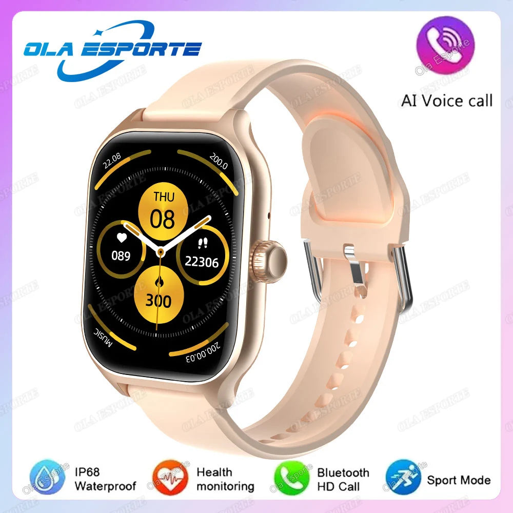 2026 Smart Watch For Android IOS Watches 2.01inch HD Display Bluetooth Call Message Alert Music Sports Smartwatch Men Women Gift