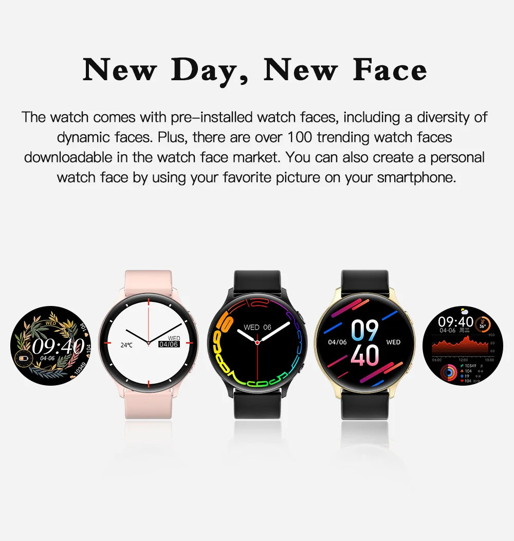 LIGE Bluetooth Call Smart Watch Women Man Temperature Watches AI Voice Assistan Sport Fitness Bracelet Clock Gold Smartwatch Men