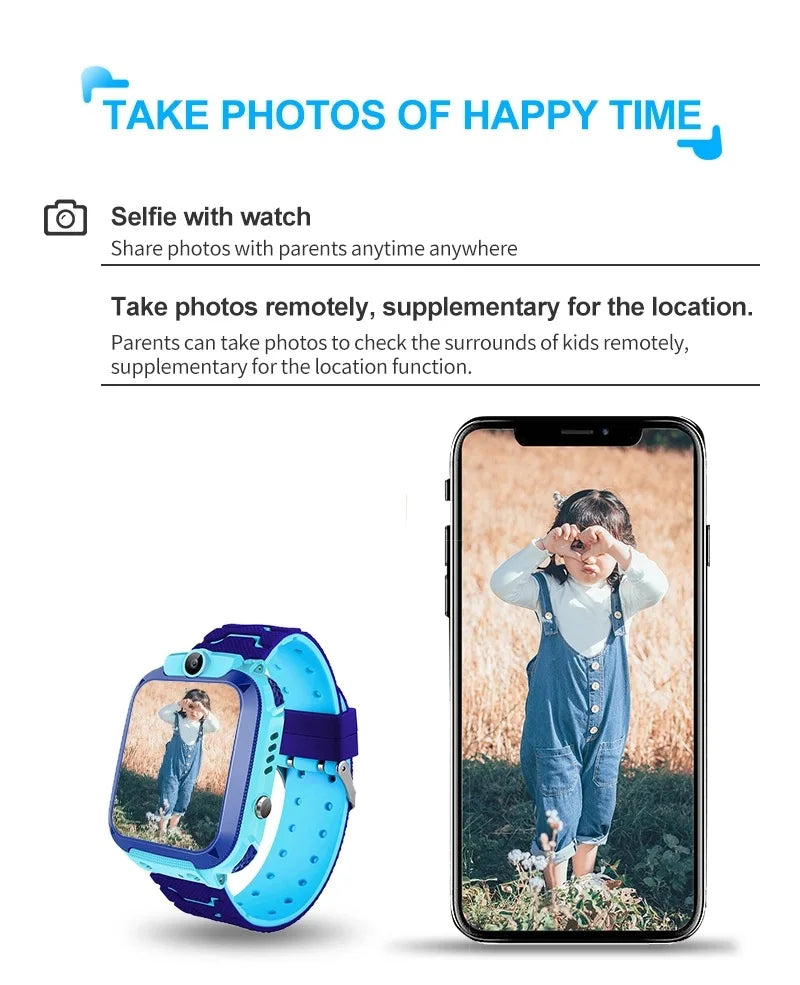 Smartwatch Wrist Kids Smart Watch For Children Electronic Digital Connected Wristwatch Clock Boy Girl Child GPS Tracker On Hand