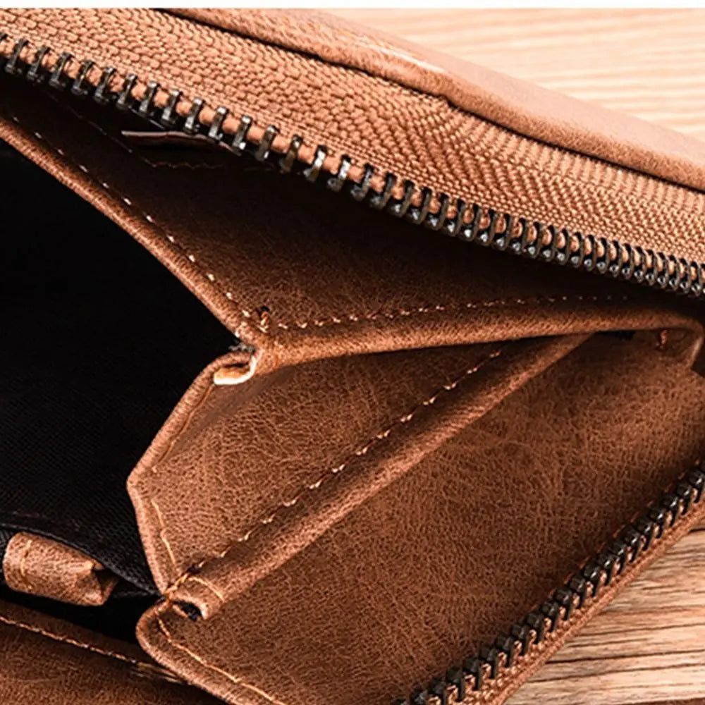 Simple Purse Long Zipper Wallet Large Capacity Card Brand Business Clutch Bag Coin Purse ID Card Holder Men