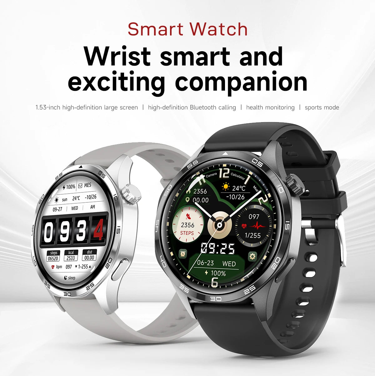 2024 New GPS Smart Watch Men For Huawei Watch GT5 Pro 360*360 HD Screen Bluetooth Call NFC IP68 Waterproof Heart rate Smartwatch