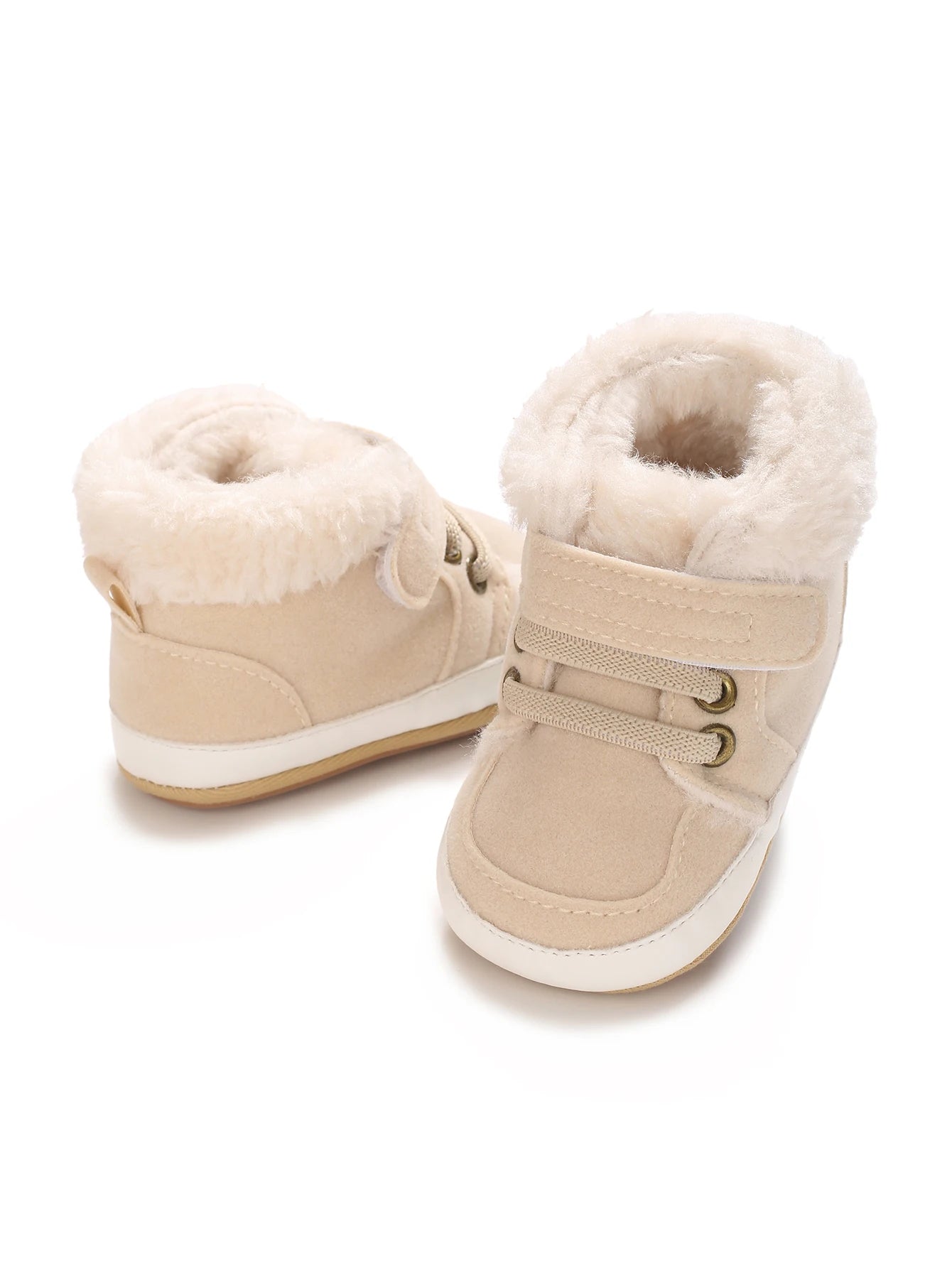 Baby Winter Boots - Soft Cotton Snow Shoes for Toddlers | Warm First Walkers 0-24M | Solid Color Design"