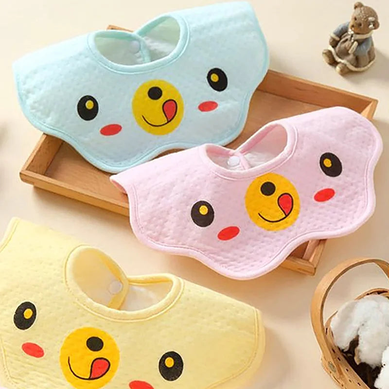 Baby Bibs Infant Cotton Scarf Feeding Saliva Towel Bandana Burp Cloth for Newborn Boys Girls Bib Eating Accessory