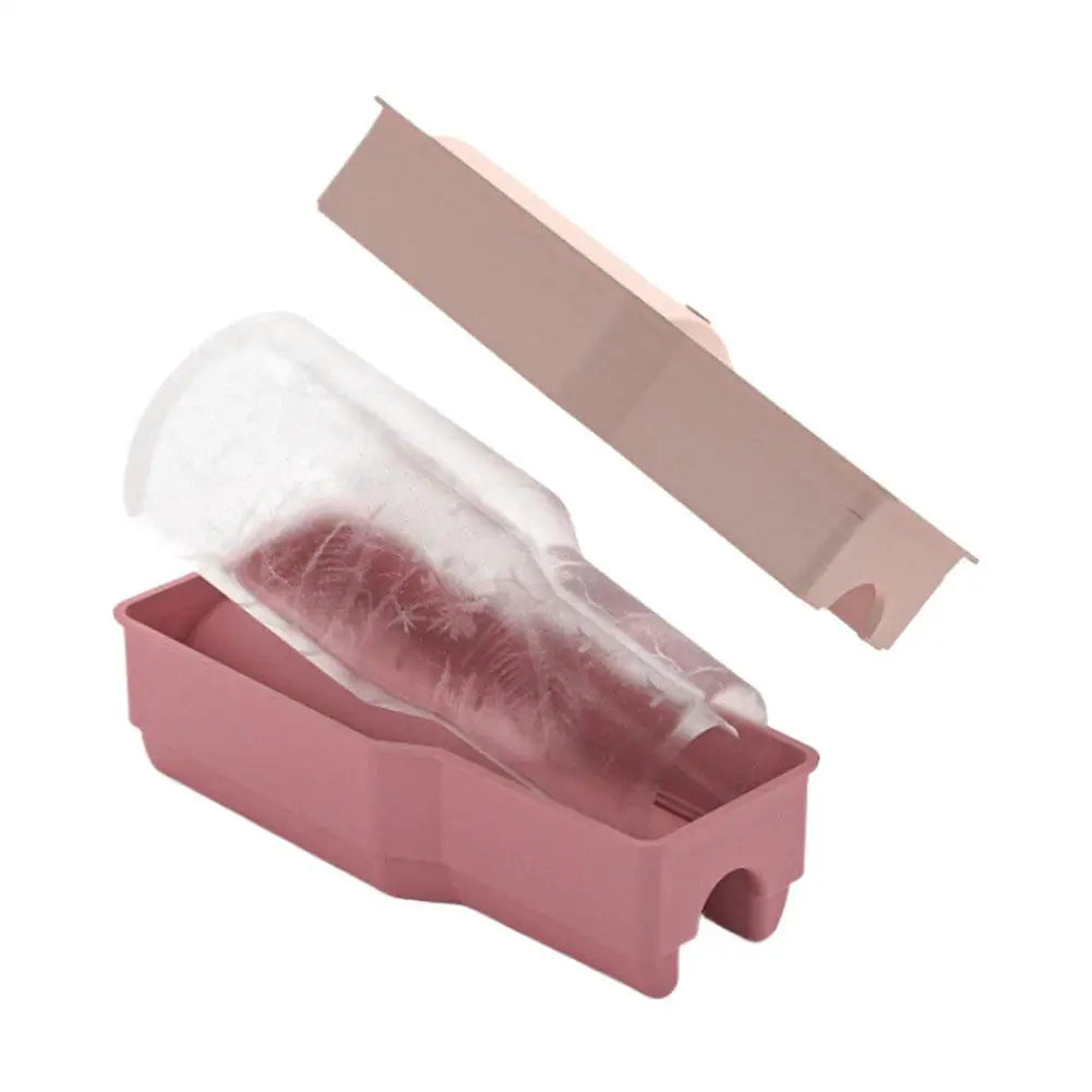 Food Grade Silicone Ice Cube Mold with One‑Press Storage Box Whiskey Ice Cube Maker for Home Bar Kitchen Tools