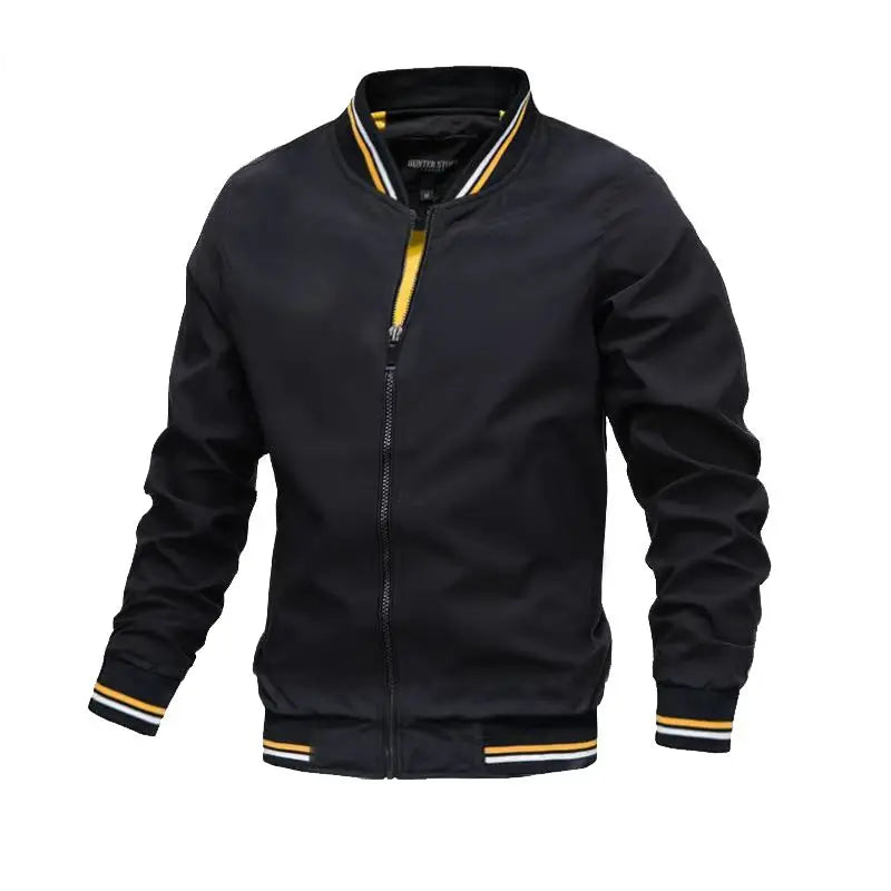 2026 Spring/Autumn New Men Fashion Casual Stand Up Collar Zipper Jacket Outdoor Leisure Sports Comfortable Simple Coat