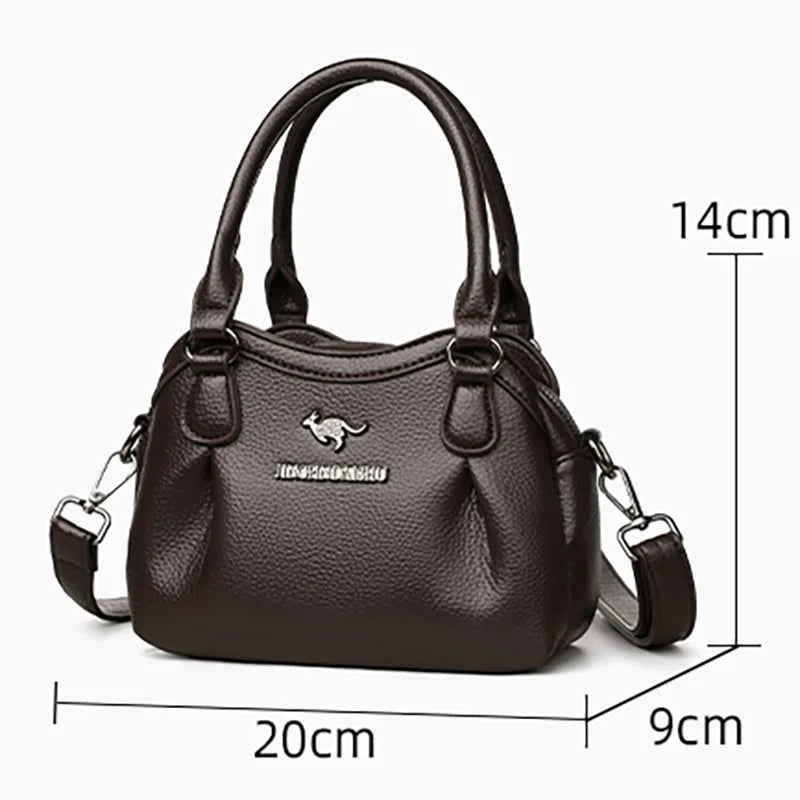 Luxury Women's Tote PU Leather Soft Crossbody Bags Women Designer Handbags High Quality Large Casual Female Messenger Sac