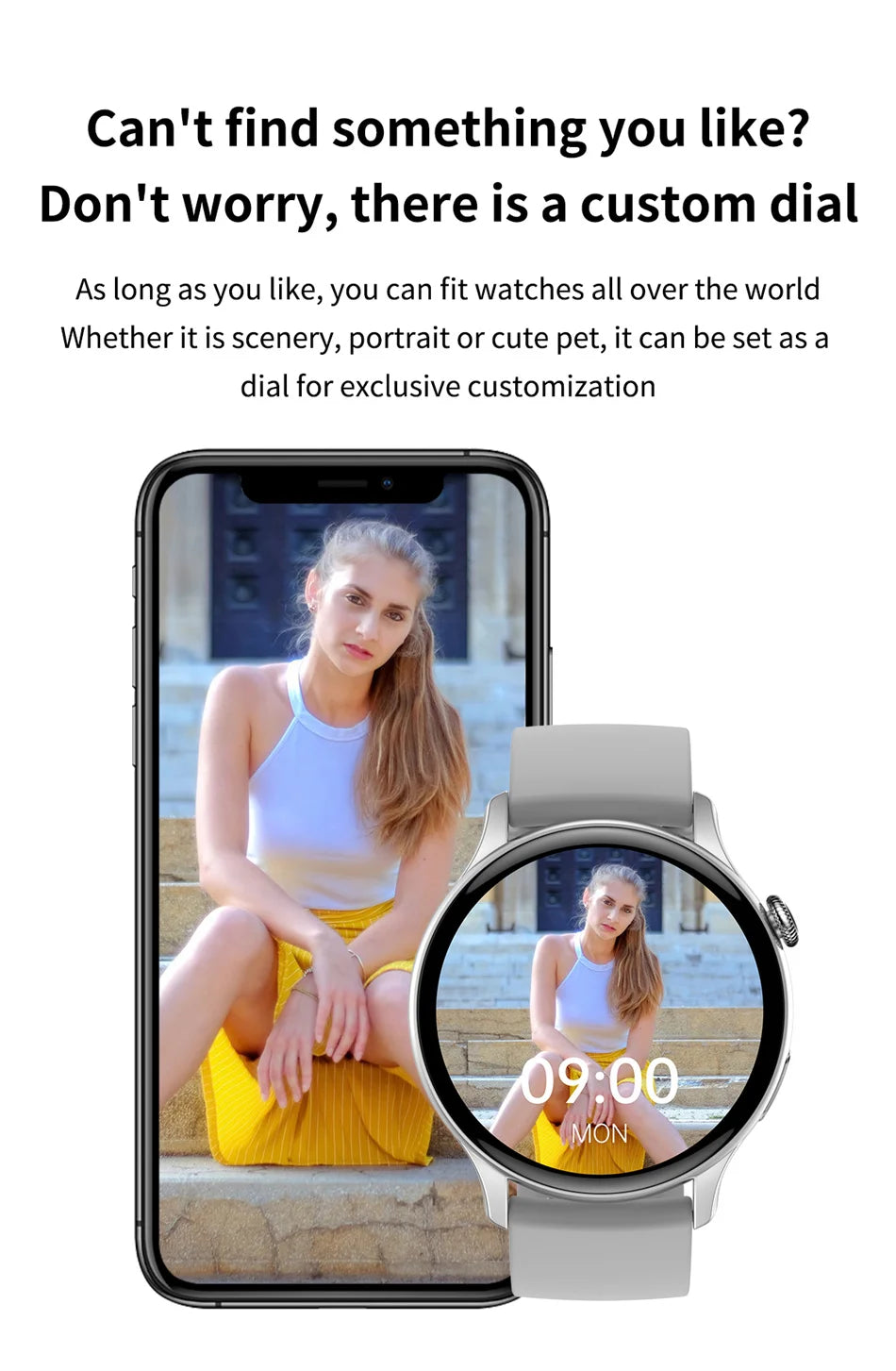 2024 GPS Smart Watch Women 1.43 Inch AMOLED 466*466 HD Screen Sport Heart Rate NFC Custom Dial Bluetooth Call Smartwatch Ladies