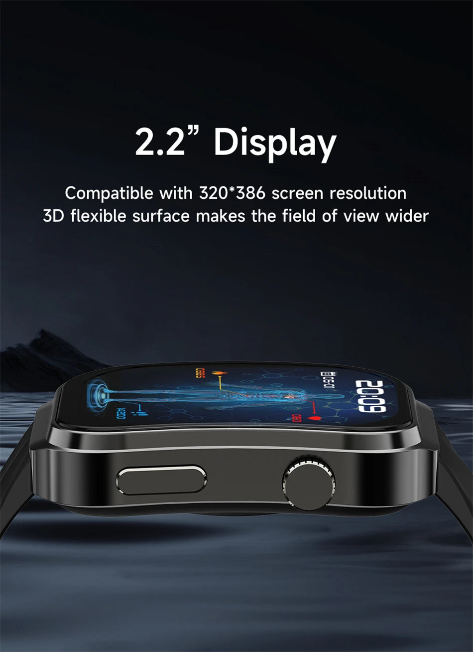 LIGE ECG+PPG AI Medical Diagnosis Health Smartwatch Blood Lipids Uric Acid Smart Watch Men Waterproof Watch Women Bluetooth Call
