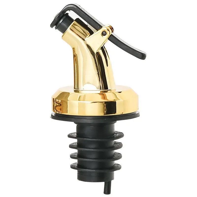 Gold Olive Oil Spouts Oil Vinegar Bottle Stopper Spout Leakproof Food Grade Plastic Sprayer Wine Vinegar Spouts Kitchen Tools