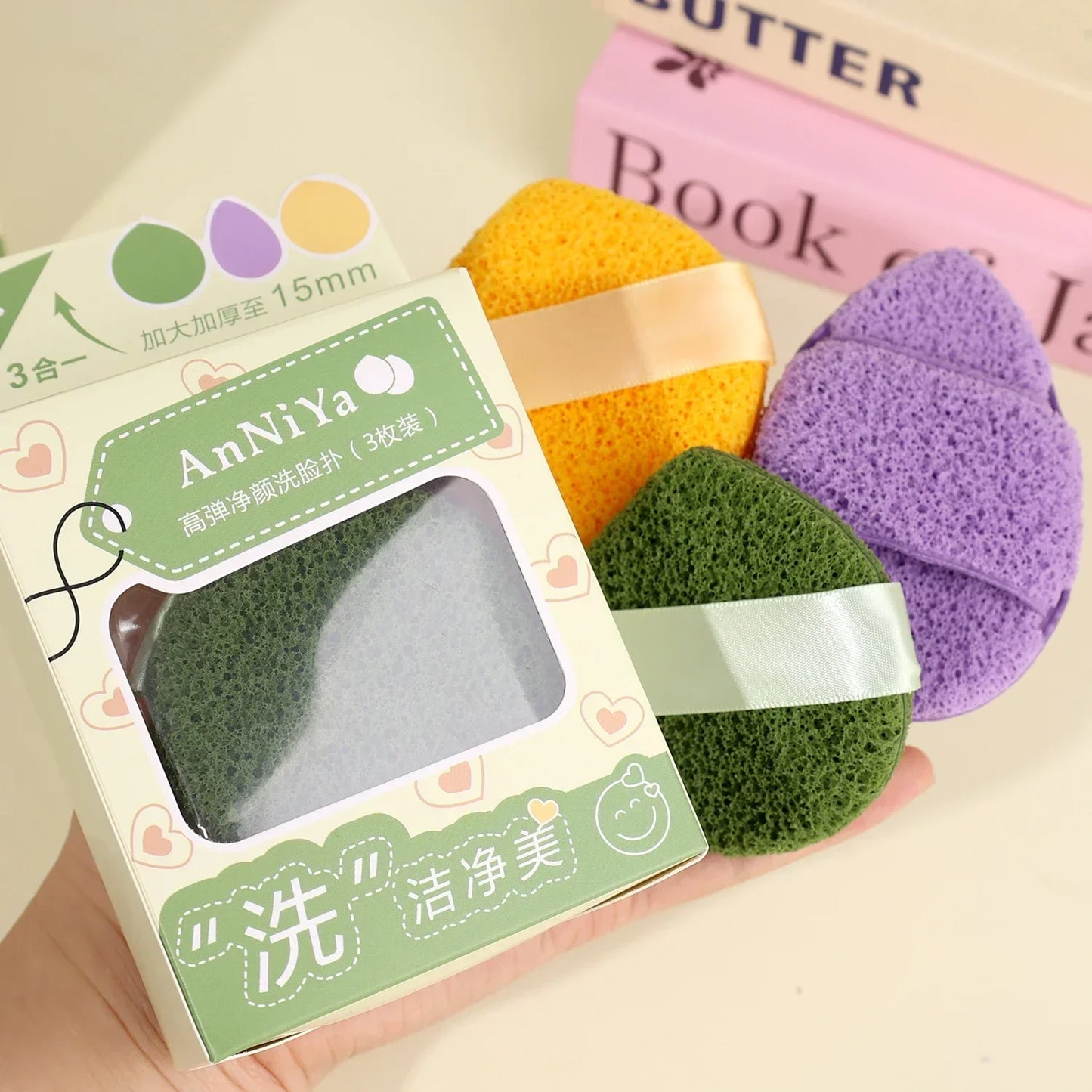 Mud Mask Cleaner Puff Exfoliating Blackhead Removal Face Wash Cleansing Sponge Makeup Remover Foam Sponge Face Clean Pads Tool