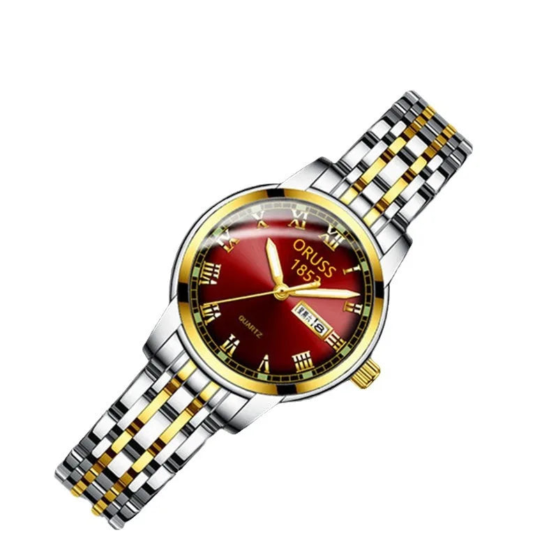 Women's Quartz Watch Luxury Minimalist Ladies Watch Precise Movement Luminous Hands Waterproof Design Niche Style Simple Elegant