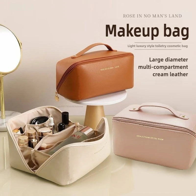 Makeup Organizer Female Toiletry Kit Bag Make Up Storage Pouch Luxury Lady Box, Cosmetic Bag, Organizer Bag For Travel Zip