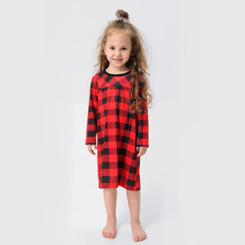 Christmas New Year's Pajamas Set Plaid Adults Kids Matching Sleepwear Spring Autumn New Home Wear Nightwear Family Pijama Mujer