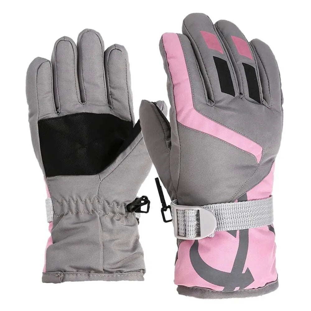 Children Winter Rabbit Gloves Baby Girls Waterproof Windproof Snow Gloves Kids Boy Thick Warm Ski Mitten For 2-6 Years Old