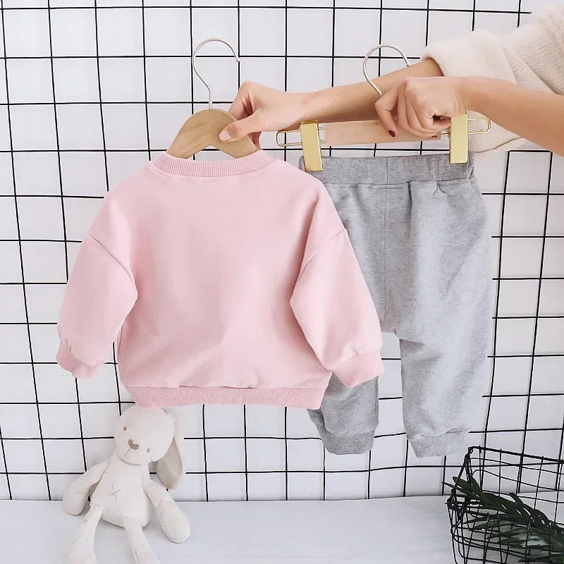 Kids Clothes Girls Set Infant Tracksuit toddler girl Top and Sport Pants Suit Cartoon Rabbit Outfits Loungewear Tracksuit