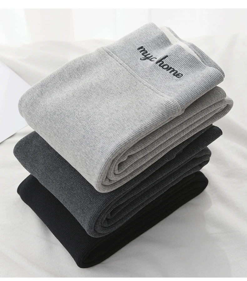Winter Leggings For Women Thermal Underwear Solid Color Velvet Thicken Warm Pants High Waist Leggings Stretchy Leggings Trousers