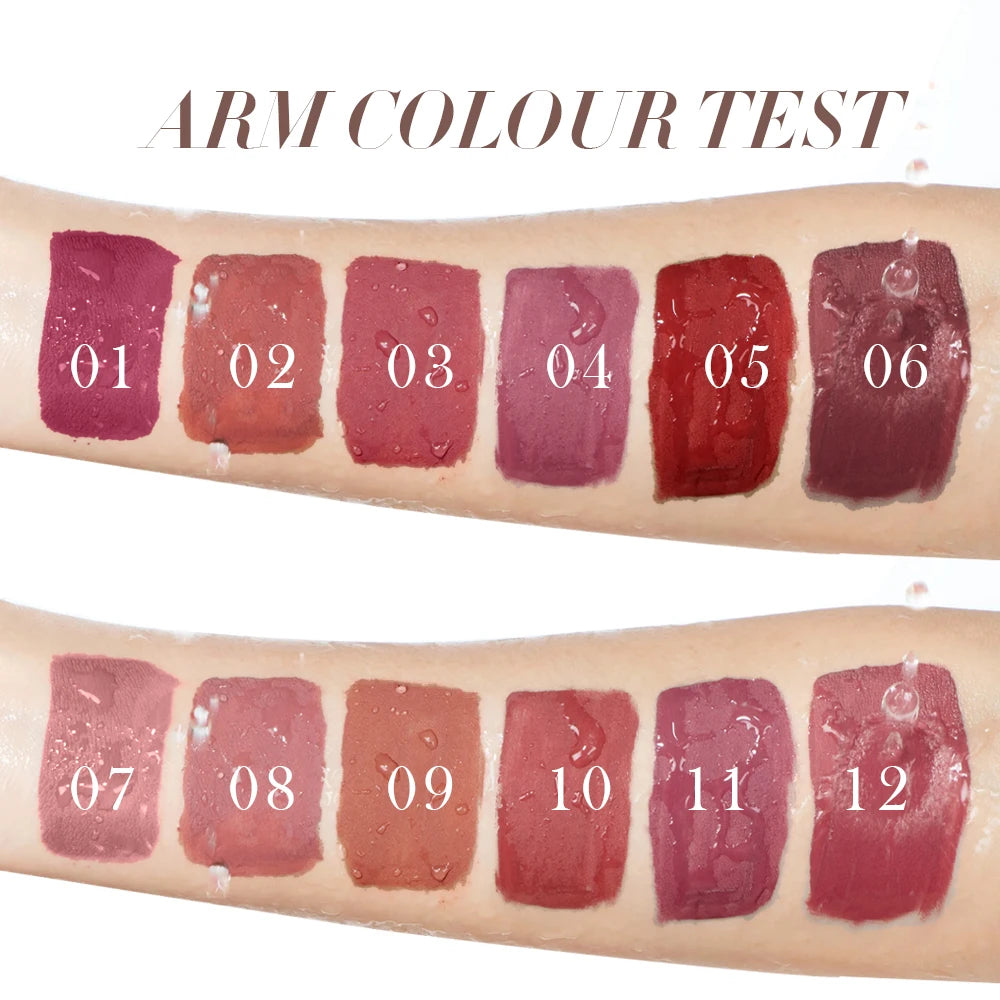 Velvet Matte Lip Kit, Waterproof, Smudge-Proof, Smooth Application, Long-Lasting Makeup Effect