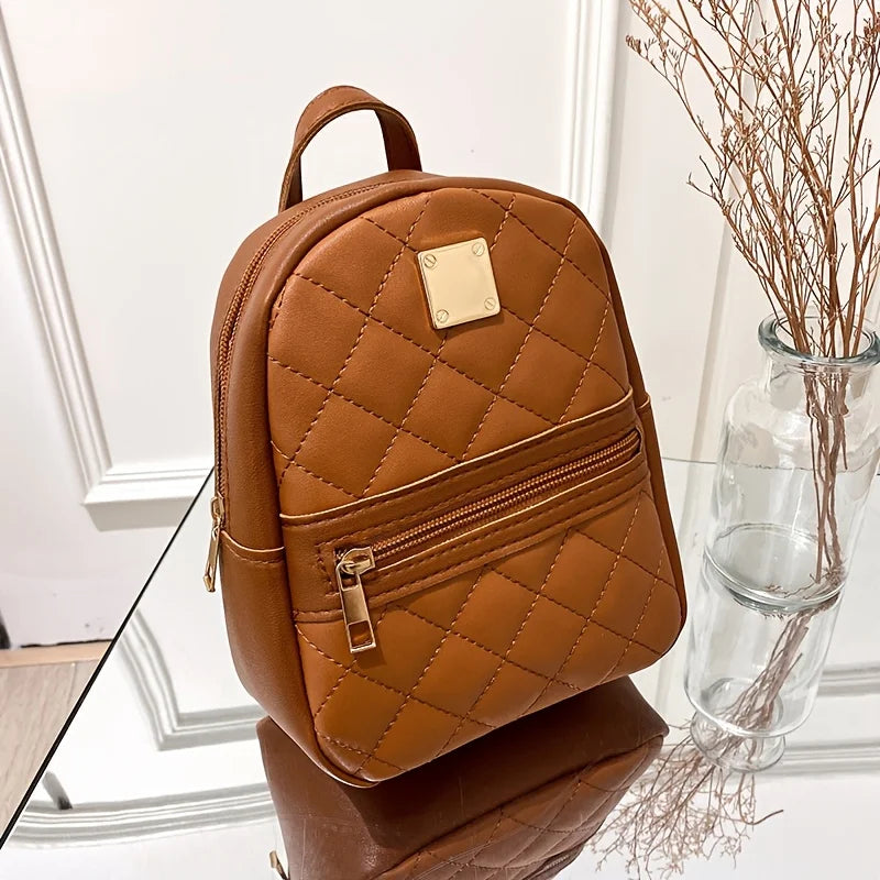 Fashion and Lightweight Women's Backpacks with Adjustable Shoulder Straps, Korean Version Versatile Backpack, Commuting Backpack