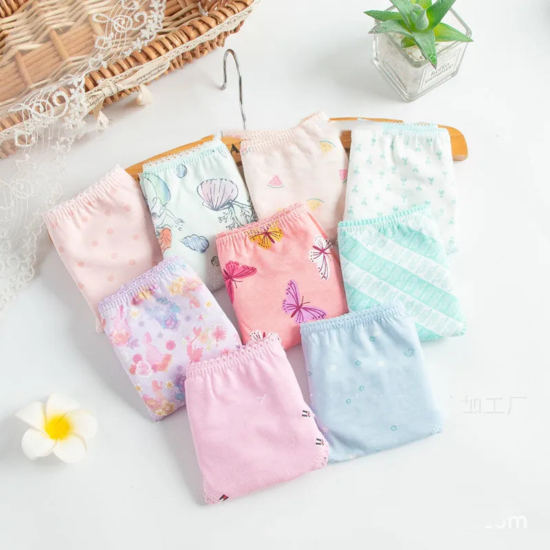 Character mix Infantil Girls Panties 12pc/bag Baby 100%Cotton Children Underwear Kids Girl Briefs 0-12year pants students