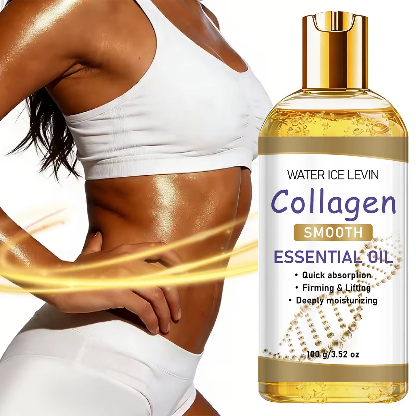 Collagen Essential Body Oil, Quick Absorption Moisturizing & Firming for Smooth Skin