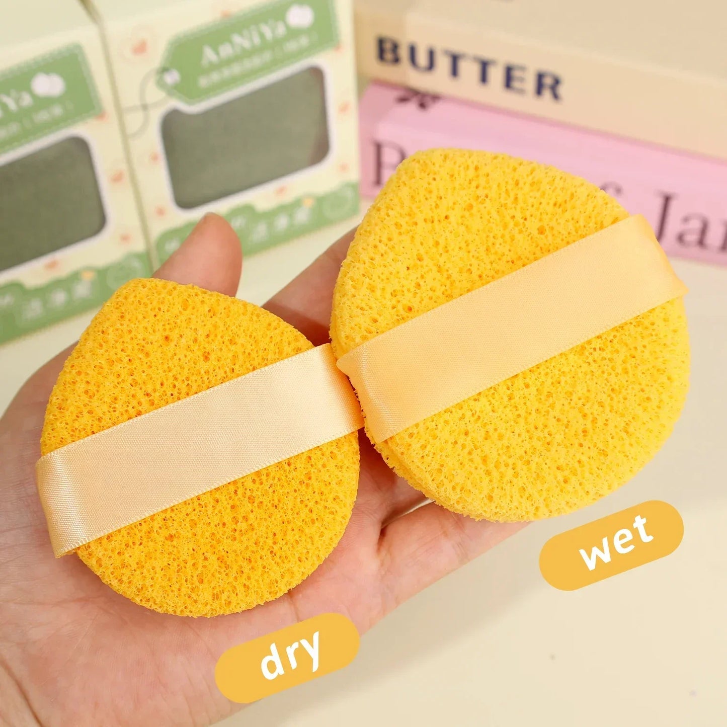 Mud Mask Cleaner Puff Exfoliating Blackhead Removal Face Wash Cleansing Sponge Makeup Remover Foam Sponge Face Clean Pads Tool