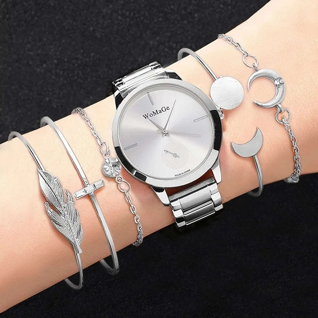 Luxury Women Watches Set Bracelet Wristwatches Fashion Ladies Quartz Watch Dress Female Clock Relojes Para Mujer часы женские