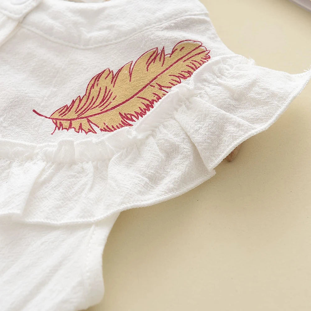 Bear Leader Girls' Clothing Set 2025 Summer New Casual Children's Embroidered Sleeveless Shirt+Shorts Set Girls' Baby Clothing