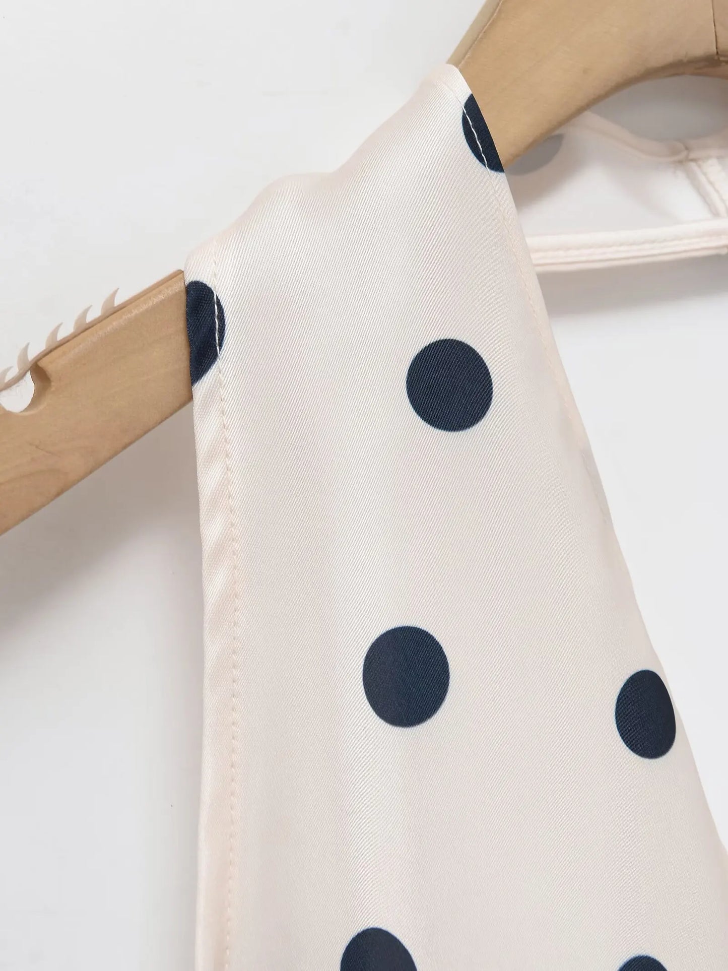 HH Women Fashion Halter Tops Draped Asymmetrical Hem Elegant Satin Sleeveless Summer Vest Female Casual Party Polka Dot Tops