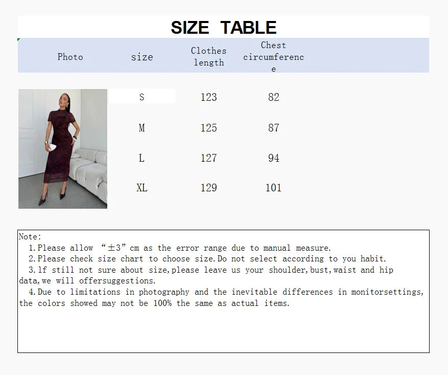Ladies spring and summer short sleeve long dress fashion abstract digital print tight fashion elegant out of the street party