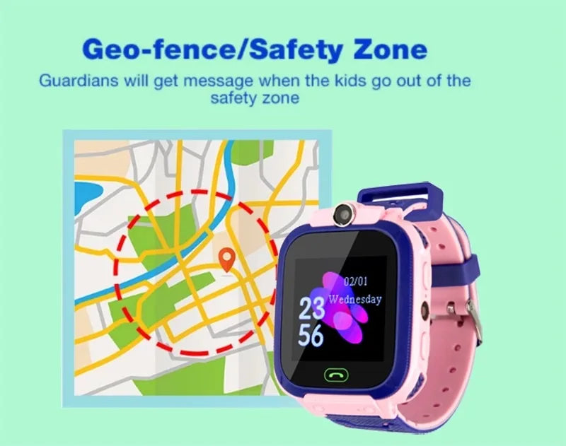 Smartwatch Wrist Kids Smart Watch For Children Electronic Digital Connected Wristwatch Clock Boy Girl Child GPS Tracker On Hand