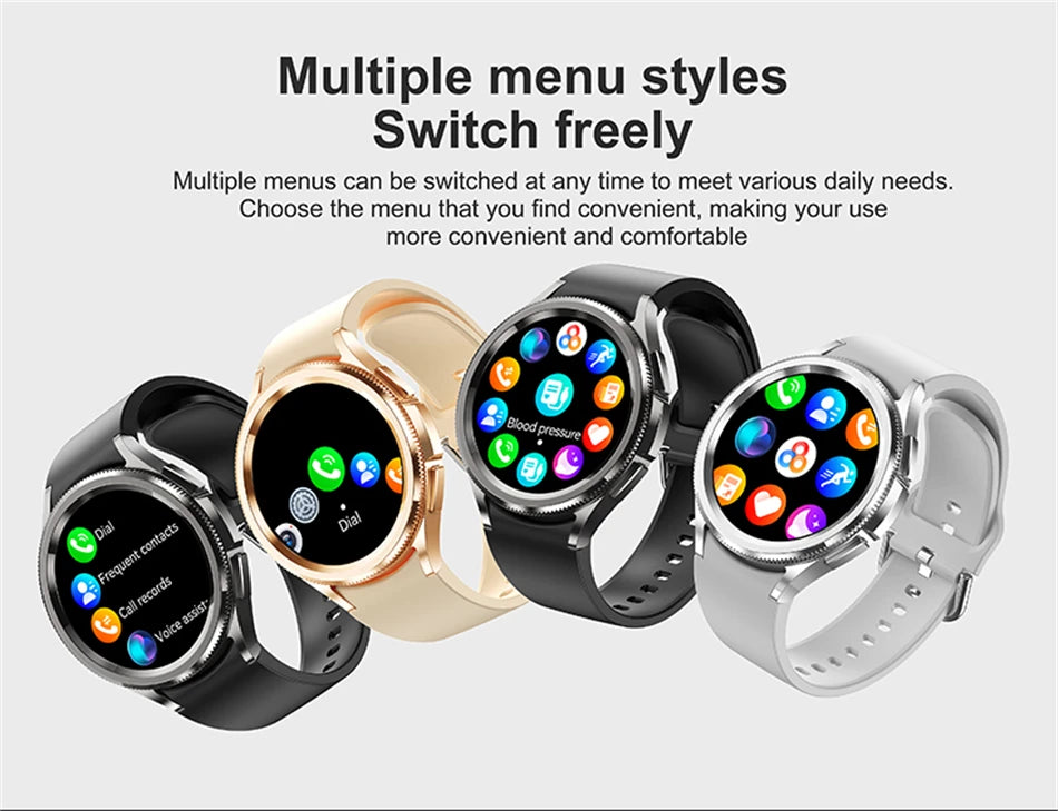 2025 New Smart Watch 6 Men's Outdoor Sports 100+ Sport Modes IP68 Waterproof Watch AMOELD HD Screen Smartwatch Android IOS