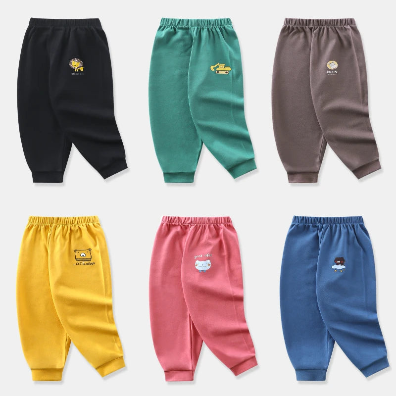 Nueva tendencia, pantalones largos informales para bebés, niños y niñas, pantalones deportivos de algodón para otoño, pantalones para niños de 1 a 6 años, ropa para niños