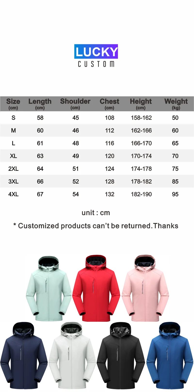 Men's Warm Jacket Custom Printed Embroidered Logo Women's Hoodie Plus Cashmere High Quality Men And Women Same Style Jacket 4xl