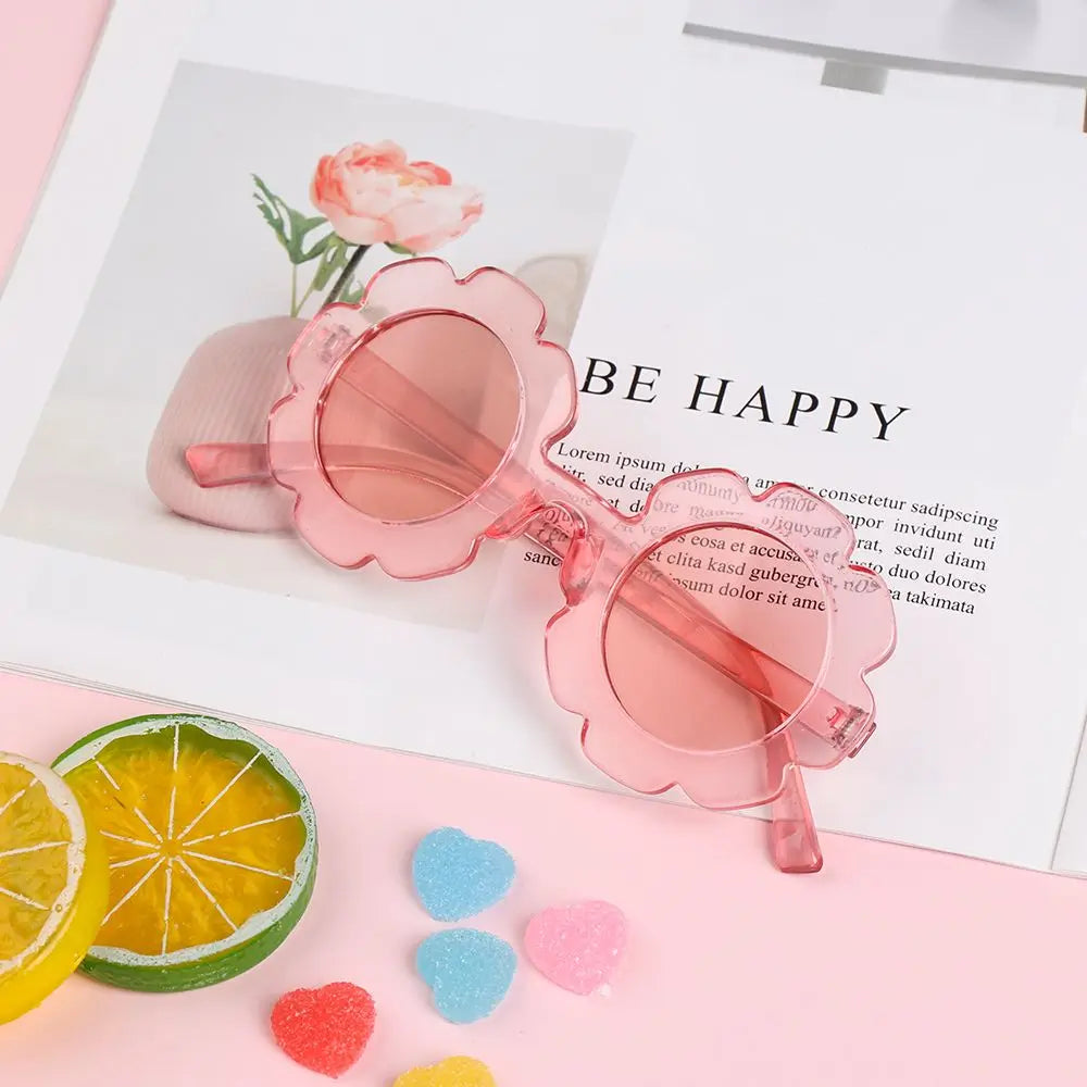 2024 New Sun Flower Round Cute kids sunglasses UV400 for Boy girls toddler Lovely baby sun glasses Children Oculos de sol