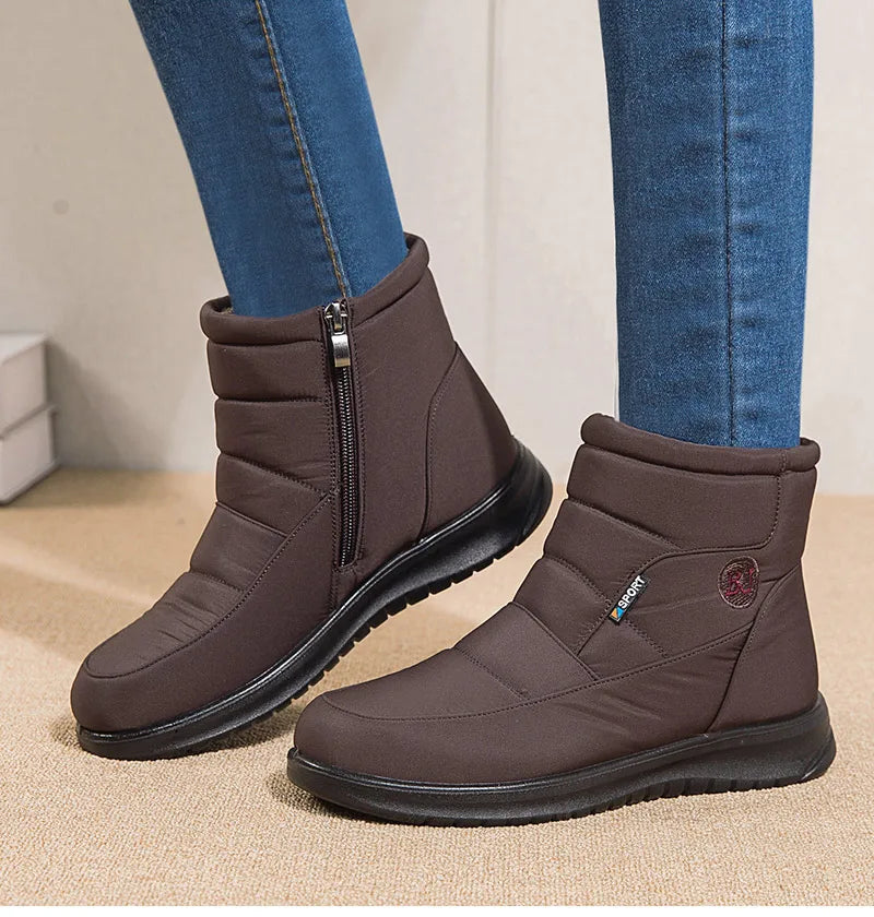 Women Boots 2024 Winter Boots For Women Waterproof Snow Boots Ankle Fur Botas Mujer Elegant Footwear Winter Shoes Women Botines